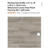 1,123 Sq. Ft. Sterling Oak 22 MIL x 8.7 in. W x