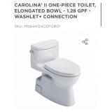 (1) CAROLINAï¿½ II ONE-PIECE TOILET, ELONGATED B