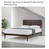 (1) Slumber 1 by Zinus 8" Quilted Pocket Spring