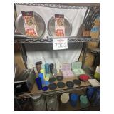 Assorted Kitchen Items Pictured on Shelf