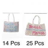39 pcs Assorted Styles No Boundaries Beach Totes