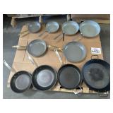 10 pcs Green Pan Assorted Sizes Pots and Pans