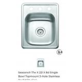 10 pcs Seasons 17w X 22l X 8d Single Bowl Topmount