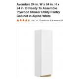 (1) Avondale 24 in. W x 84 in. H x 24 in. D R