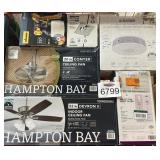 6 pcs Assorted Items: Ceiling Fans, Filters, and