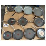 11 pcs T- Fal Pans- Assorted Sizes