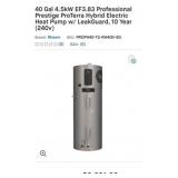 (1) 40 Gal 4.5kW EF3.83 Professional Prestige