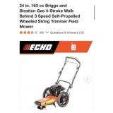 (1) Echo 24 in. 163 cc Briggs and Stratton Gas
