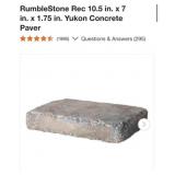 192 pcs RumbleStone Rec 10.5 in. x 7 in. x 1.75