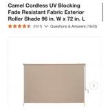 10 pcs new Camel Cordless UV Blocking Fade