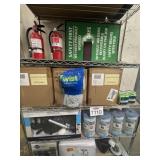 Assorted Items Pictured: Fire extinguishers,