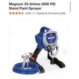(1) Magnum X5 Airless 3000 PSI Stand Paint Sprayer