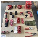 Assorted Milwaukee Tools and Accessories