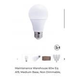 5 Packs of 100 Maintenance Warehouse 60w Eq A19,