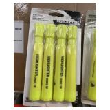 288 packs of 4 pcs Yellow Chisel Tip Highlighters