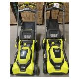 2 Pcs Ryobi 40V HP Self- Propelled Lawn Mowers-