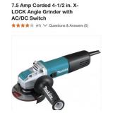 4 pcs 7.5 Amp Corded 4-1/2 in. X-LOCK Angle