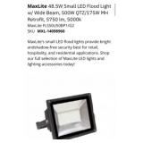 8 pcs MaxLite 48.5W Small LED Flood Light w/ W
