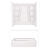 2 pcs: Delta Bath Wall and Tub set