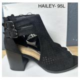 24 Pairs Hailey Bendel Black Block Heel Sandal-