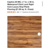 620 sq. Ft. Captiva 20 MIL x 7 in. x 48 in.