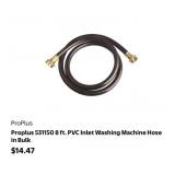 425 pcs new Proplus 531150 8 ft. PVC Inlet