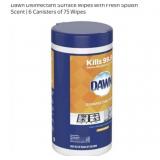 20 packs 6 Canisters of 75 Wipes -Dawn