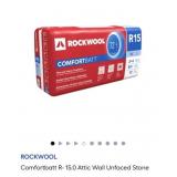 6 packs Rockwool R-15 Comfortbatt 3-1/2 in. x 15