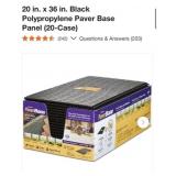 2 cases of 20 pcs Brock 20 in. x 36 in. Black