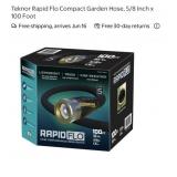 6 pcs Teknor Rapid Flo Compact Garden Hose, 5/8