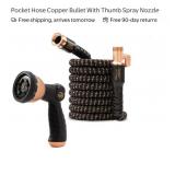 12 pcs Pocket Hose Copper Bullet With Thumb S