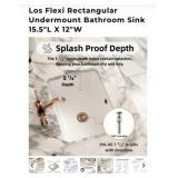 3 pcs Los Flexi Rectangular Undermount Bathroom