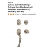 4 pcs NEW Kwikset Dakota Satin Nickel Single C