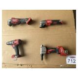 4 pcs Milwaukee Tools Pictured
