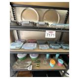 Assorted Food Containers and Kitchen Items