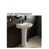 (1) Sink and Pedestal Set (Pedestal Dimensions: