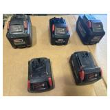 6 pcs Milwaukee Batteries