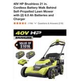 (1) Ryobi 40V HP Brushless 21 in. Cordless