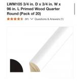 10 packs of 20 pcs LWM105 3/4 in. D x 3/4 in. W x