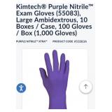 5 boxes Kimtechï¿½ Purple Nitrileï¿½ Exam Gloves