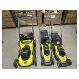 3 pcs Ryobi Lawn Mowers