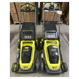 2 pcs Ryobi Brushless Self- Propelled Lawn M