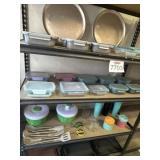 Assorted Kitchen Items Pictured on Shelf