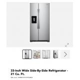 (1) Whirlpool 33-Inch Wide Side-By-Side