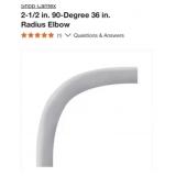 15 pcs Cantex 2-1/2 in. 90-Degree 36 in. Radius