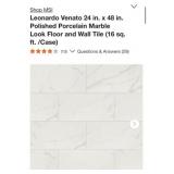 512 sq. Ft. MSI Leonardo Venato 24 in. x 48 in.