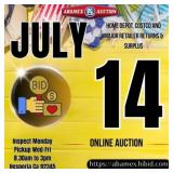 Save the date next auction July 14th 10AM