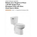 3 pcs American Standard Reliant 12 in. Rough In