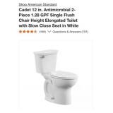 3 pcs American Standard Cadet 12 in. Antimicrobial