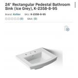 (1) Kohler Archer 22-5/8" Drop In Bathroom Sink